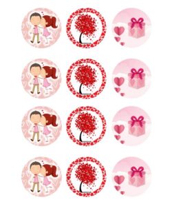 Eetbare print Valentijn Cupcakes