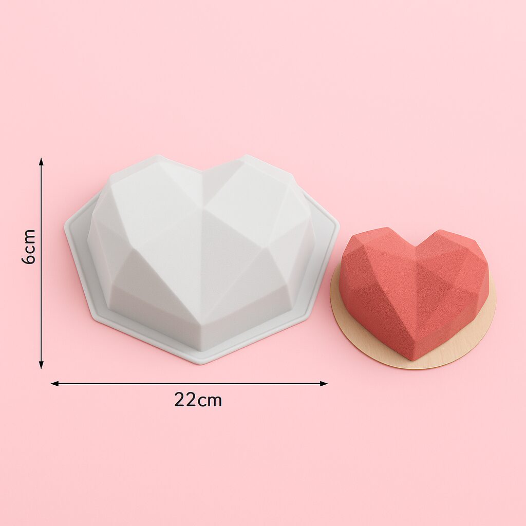 Geometrisch hart XL Mould