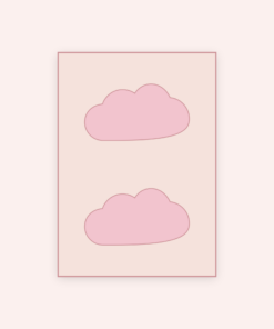 Eetbare print Wolk 2 stuks (ca. 14 cm)