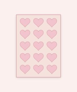 Eetbare print Hart 15 stuks (ca. 5 cm)