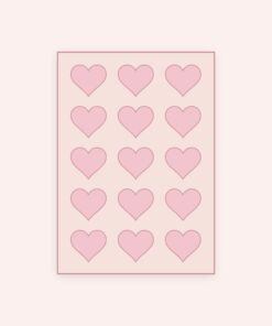 Eetbare print Hart 15 stuks (ca. 5 cm)