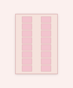 Eetbare print Rechthoek 16 stuks (ca. 5x3 cm)