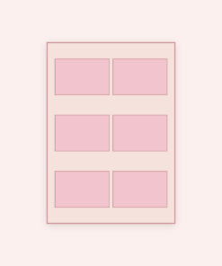 Eetbare print Rechthoek 6 stuks (ca. 9x6 cm)