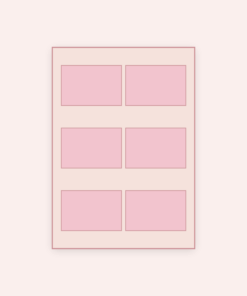 Eetbare print Rechthoek 6 stuks (ca. 9x6 cm)