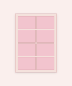 Eetbare print Rechthoek 8 stuks (ca. 9x6.5 cm)