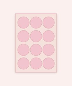 Eetbare print Rond 12 stuks (ca. 6 cm)