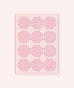 Eetbare print Rond 12 stuks (ca. 6 cm)