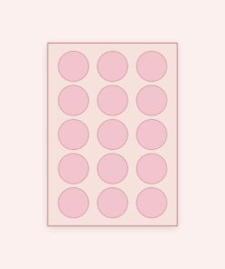 Eetbare print Rond 15 stuks (ca. 5 cm)