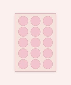 Eetbare print Rond 15 stuks (ca. 5 cm)