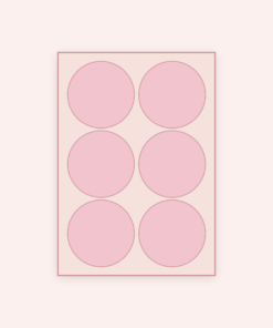 Eetbare print Rond 6 stuks (ca. 9 cm)