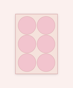 Eetbare print Rond 6 stuks (ca. 9 cm)