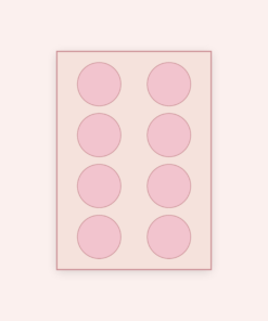 Eetbare print Rond 8 stuks (ca. 6 cm)