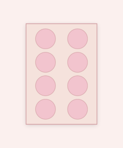 Eetbare print Rond 8 stuks (ca. 6 cm)