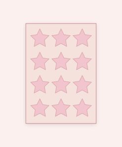 Eetbare print Ster 12 stuks (ca. 6 cm)