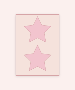 Eetbare print Ster 2 stuks (ca. 14 cm)