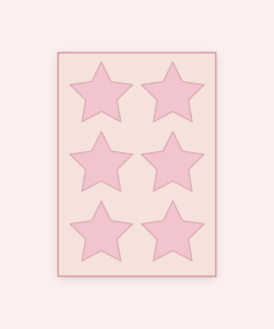 Eetbare print Ster 6 stuks (ca. 9 cm)