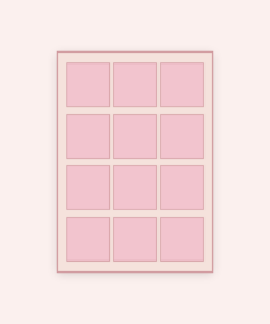 Eetbare print Vierkant 12 stuks (ca. 6 cm)