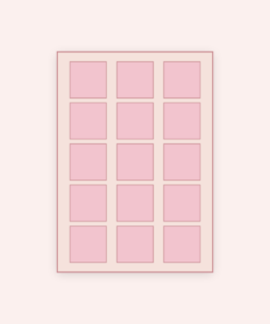 Eetbare print Vierkant 15 stuks (ca. 5 cm)