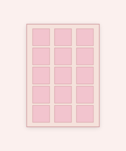 Eetbare print Vierkant 15 stuks (ca. 5 cm)