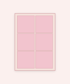 Eetbare print Vierkant 6 stuks (ca. 9 cm)