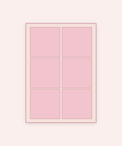 Eetbare print Vierkant 6 stuks (ca. 9 cm)