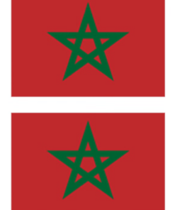 Eetbare print Marokko Rechthoek 2 stuks (ca. 18x12 cm)