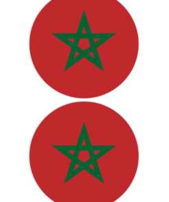 Eetbare print Marokko Rond 2 stuks (ca.14 cm)