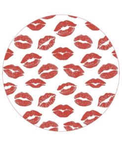 Eetbare print Valentijn Rond 1 stuk (ca. 20cm)