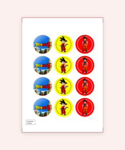 Eetbare print Dragonball Z Cupcakes
