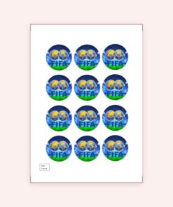 Eetbare print FIFA Cupcakes