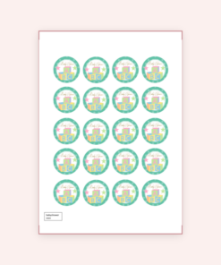 Eetbare print Babyshower Thema Cupcakes Mini
