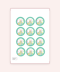 Eetbare print Babyshower Thema Cupcakes