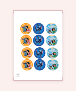 Eetbare print LiloampStitch Cupcakes