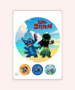 Eetbare print LiloampStitch 20cm