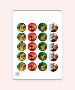Eetbare print Lion King Cupcakes Mini