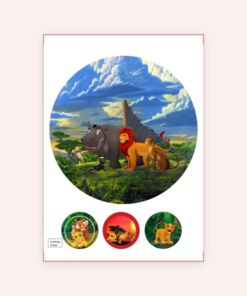 Eetbare print Lion King 20cm