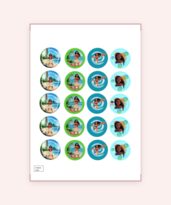 Eetbare print Moana Cupcakes Mini