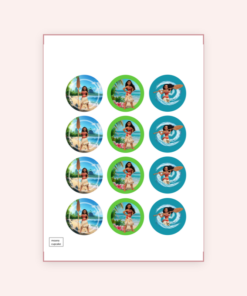 Eetbare print Moana Cupcakes