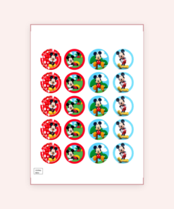 Eetbare print Mickey Mouse Cupcakes Mini