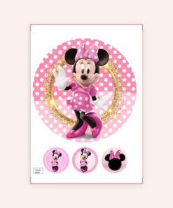 Eetbare print Minnie Mouse 20cm
