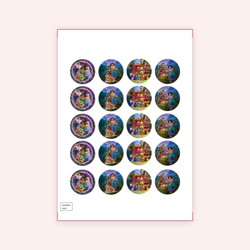 Eetbare print Encanto Cupcakes Mini