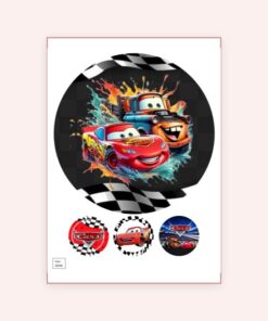 Eetbare print Cars 20cm