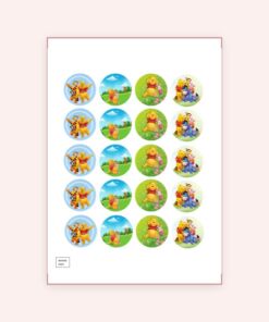 Eetbare print Winnie the Pooh Cupcakes Mini