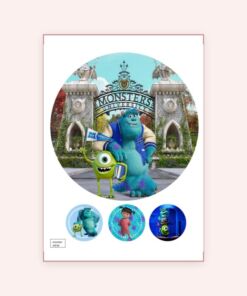 Eetbare print Monster inc 20cm