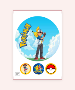 Eetbare print Pokemon 20cm