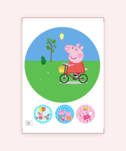 Eetbare print Peppa Pig 20cm