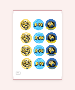 Eetbare print Minions Cupcakes