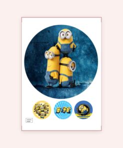 Eetbare print Minions 20cm