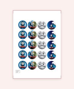Eetbare print Thomas de Trein Cupcakes Mini