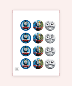 Eetbare print Thomas de Trein Cupcakes
